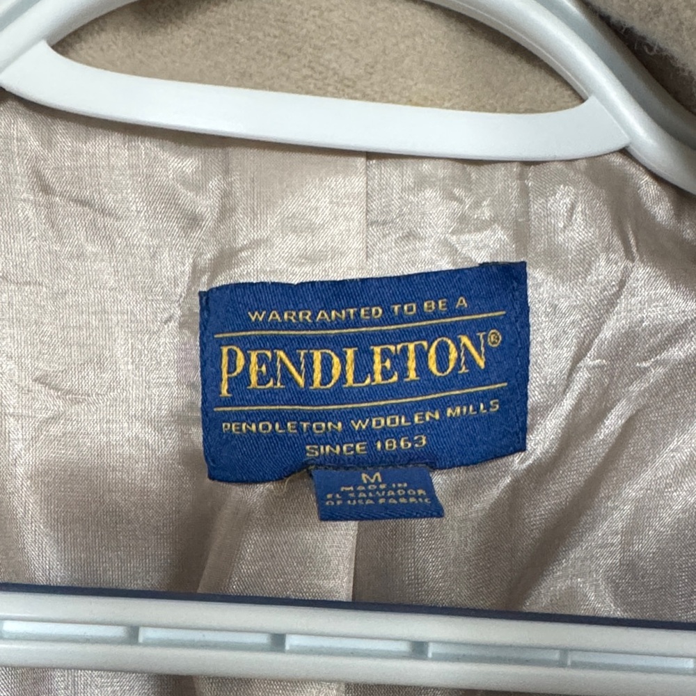 Pendleton Cream Jacket With Multicolor Stripes - image 2